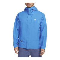 جاكيت Nike Acg Sf Cascade Rain Hoodie باللون الأزرق DV9416-435