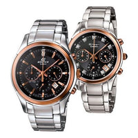 CASIO SHEENSeries Quartzes Business Silver/ Stainless Steel Strap Black Analog SHN-5003P-1A