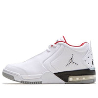 (GS) حذاء Air Jordan Big Fund باللون الأبيض والأسود والأحمر BV6434-100