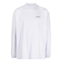Men's Off-White FW22 Solid Color Arrow Pattern Logo Printing Round Neck White OMAB032F22JER0013610