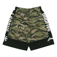 Li-Ning BadFive Basketball Shorts 'Black Green Camo' AAPN041-2