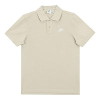 Nike Sportswear Casual Sports lapel Short Sleeve Polo Shirt Yellow CJ4457-206