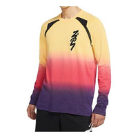 حذاء Air Jordan Dri-FIT Zion مطبوع عليه بتدرج الألوان، سريع الجفاف، محبوك، بأكمام طويلة، DH0589-587