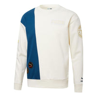 سترة PUMA Mix Badge Long Crew "أبيض" 537008-65