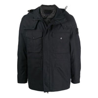 سترة STONE ISLAND القابلة للفصل ذات القلنسوة "أسود" 7715437F1-V0029
