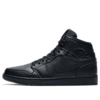 حذاء Air Jordan 1 Mid "Triple Black" موديل 2020 رقم 554724-091