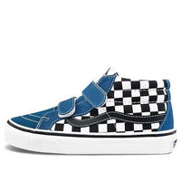 حذاء Vans Sk8-Mid Reissue V للأطفال باللونين الأبيض والأسود بلوحة مربعات VN0A346Y2JE
