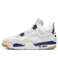حذاء Air Jordan 4 Retro SB 'White Navy' DR5415-100