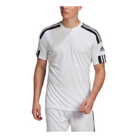 adidas Squad 21 Jsy Ss Soccer/Football Casual Sports Short Sleeve Jersey White GN5723