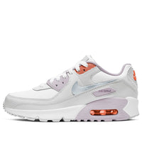 (GS) Nike Air Max 90 Leather 'White Light Violet' CD6864-111