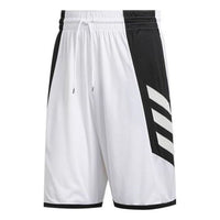 adidas  Quick-Dry Basketball Shorts 'White Black' GC8081