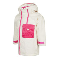(GS) adidas Down Parka Jacket 'White Pink' H40337