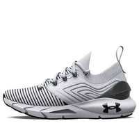 حذاء HOVR Phantom 2 IntelliKnit من Under Armour باللون الأبيض والرمادي النفاث 3024936-100