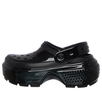 (WMNS) Crocs Stomp High Shine Clog 'Black' 209568-001