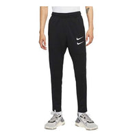 بنطال رياضي محبوك بشعار Nike Sportswear Swoosh باللون الأسود CU3899-010