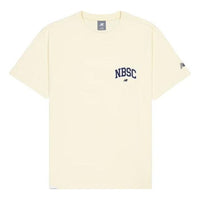 New Balance Small NBSC Graphic T-Shirt 'Beige Navy' AMT42331-CAU