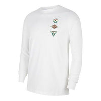 بلوفر رياضي كاجوال برقبة دائرية من Air Jordan Sport Dna Logo باللون الأبيض CT3668-100