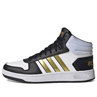 حذاء adidas Hoops 2.0 Mid 'White Blue Gold' H01197