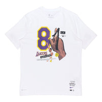 تي شيرت Nike Kobe 81 Commemorate رجالي سريع الجفاف بأكمام قصيرة أبيض DA8233-100