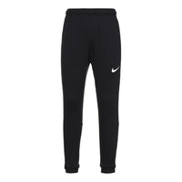 Nike Casual Sports Logo Solid Color Bundle Feet Pants Black DB4218-010