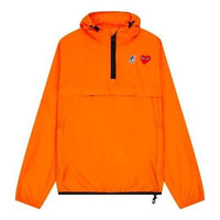COMME des GARCONS PLAY x سترة K-Way نصف سحاب "برتقالي" AZ-J502-051-1