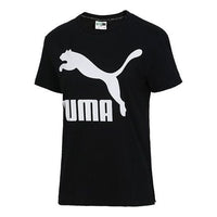 (WMNS) تيشيرت رياضي بأكمام قصيرة بشعار PUMA Classics أسود 579406-61