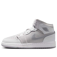 (GS) Air Jordan 1 Mid SE 'Summit White Metallic Silver' HQ3600-121
