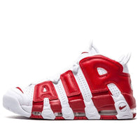 حذاء Nike Air More Uptempo باللون الأبيض والأحمر 414962-100