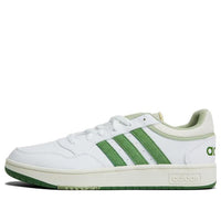 حذاء adidas Hoops 3.0 باللون الأبيض والأخضر GX9773
