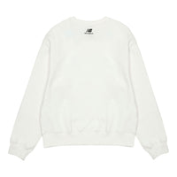 (WMNS) New Balance Logo Casual Sweatshirt Asia Sizing 'White' 5CC37142-WT