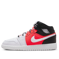 (GS) حذاء Air Jordan 1 Mid SE 'White Infrared' FB4417-016