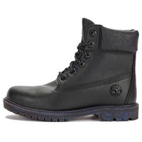 (WMNS) حذاء Timberland Heritage مقاس 6 بوصات مقاوم للماء "نعل خارجي مطاطي من الجلد الأسود" A5Q9S