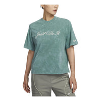 (WMNS) تي شيرت Nike Sportswear مقاسات آسيا "Washed Teal" FZ4886-361