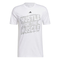 adidas Hustle For The Muscle T-Shirts 'White' H44742