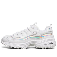 (WMNS) Skechers D'lites 1.0 GS أبيض/فضي 13160-WSL