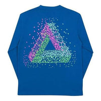 Palace Tri-Flect Long Sleeve Logo Shirt 'Blue' P13LS013