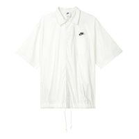 قميص Nike Club أكسفورد بأكمام قصيرة وأزرار للأسفل - المقاسات الآسيوية "Sail" FN3903-133