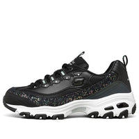 (WMNS) Skechers D'Lites 1.0 Low-Top Daddy Shoes Black 149462-BKW