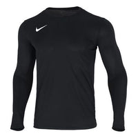 Men's Nike Solid Color Logo Athleisure Casual Sports Long Sleeves Black T-Shirt BV6707-010