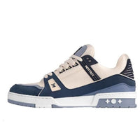 حذاء رياضي LOUIS VUITTON LV Trainer باللون الأزرق والبيج 1ABNKD
