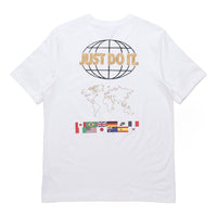 تي شيرت Nike Sportswear JDI مطبوع عليه خريطة خلفية للعلم الوطني بأكمام قصيرة باللون الأبيض CT6554-100