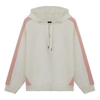(WMNS) New Balance Colorblock Casual Sports Hoodie White AWT03398-WT
