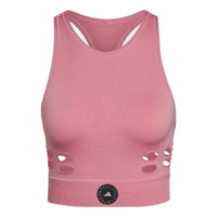(WMNS) adidas by Stella McCartney TruePurpose Yoga Knit Crop Top 'Pink' HD9071
