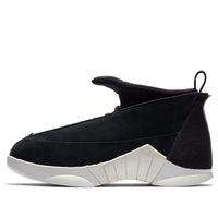 حذاء Air Jordan 15 Retro x PSNY "أسود من جلد الغزال" 921194-011