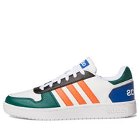 حذاء adidas Hoops 2.0 "أبيض وأخضر وبرتقالي" GY5898
