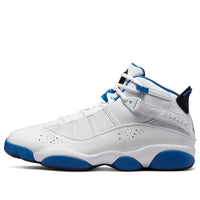 حذاء Air Jordan 6 Rings باللون الأبيض الداكن والأزرق البحري 322992-114