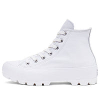 (WMNS) Converse Chuck Taylor All Star Lugged Leather High 'White' 567165C