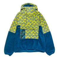 Nike Printing Splicing Big Pocket Pullover polar fleece Hooded Jacket Green CK3106-432