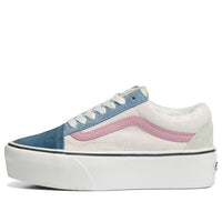 حذاء Vans Old Skool Pig Suede Sherpa Stackform 'White Blue' VN0A7Q5MMUL