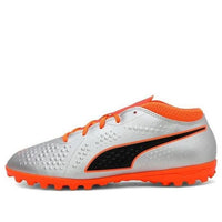 (GS) PUMA One 4 Syn TT 'فضي برتقالي أسود' 104785-01